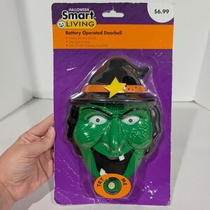 Halloween Smart Living Battery Operated Doorbell - Witch
